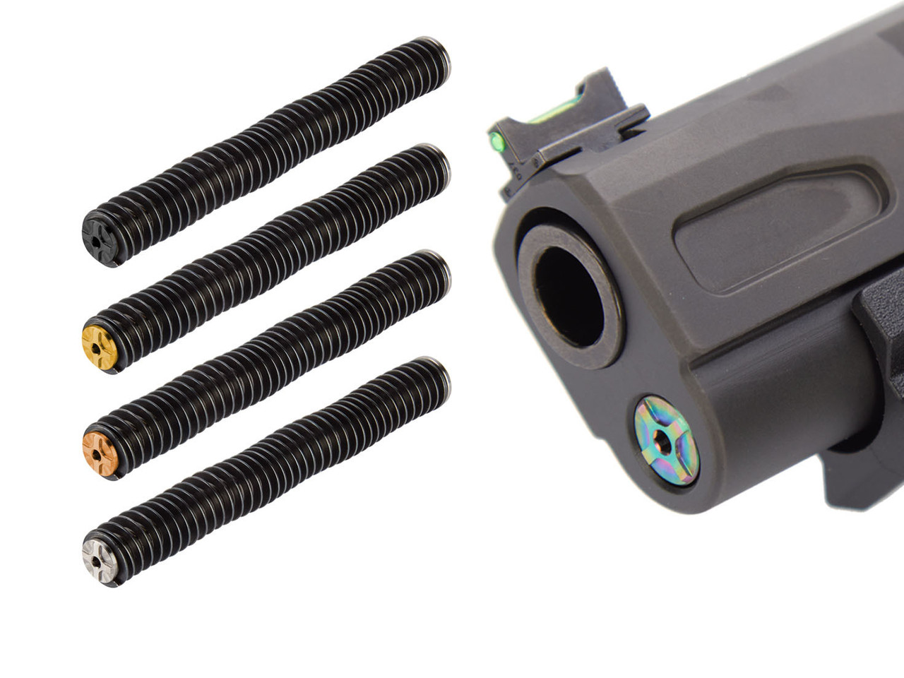 NDZ Steel Guide Rod vs Factory Polymer Guide Rod for P365 Fuse
