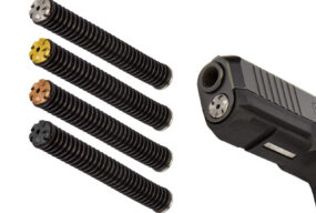 NDZ solid stainless steel guide rod Glock 17 Gen 5 heavyweight assembly with ISMI recoil spring