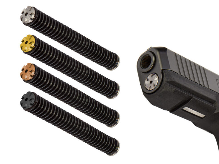 NDZ solid stainless steel guide rod Glock 17 Gen 5 heavyweight assembly with ISMI recoil spring