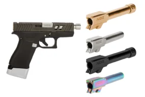 NDZ Glock 43X, 43 Barrel, shown for the Glock barrel compatibility guide.