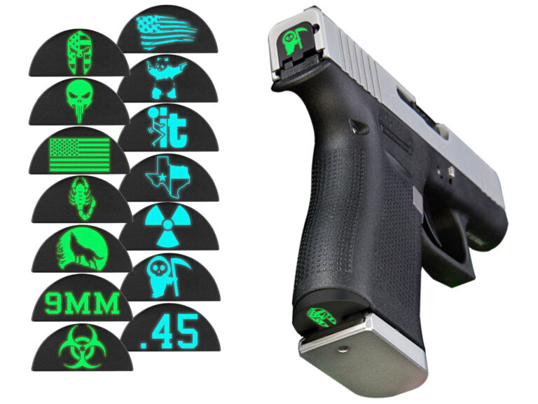 NDZ Glock 43X 48 Grip Plug, Glow In The Dark, shown for the Glock grip plug compatibility guide.