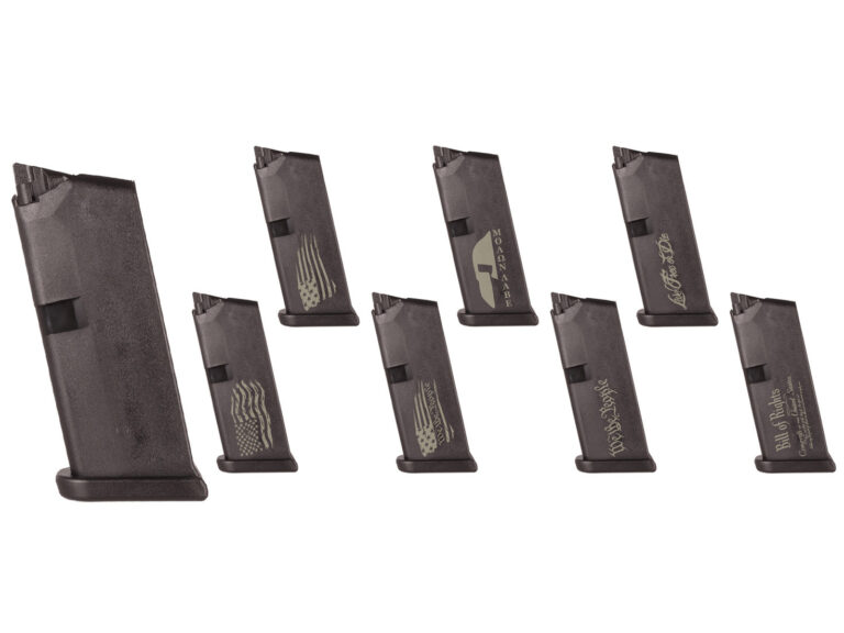Glock OEM Magazine 43006 6 Round 9mm for Glock 43, shown for the Glock magazine compatibility guide.