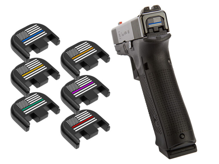 NDZ Glock Rear Slide Cover Plate Thin Line Series, shown for the Glock 42 rear slide cover plate fitment guide.