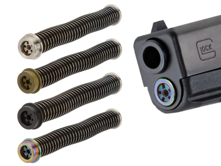 NDZ Glock 20 21 40 41 Gen 4 Guide Rod Assembly, shown for the Glock 21 Gen 5 recoil spring fitment guide.