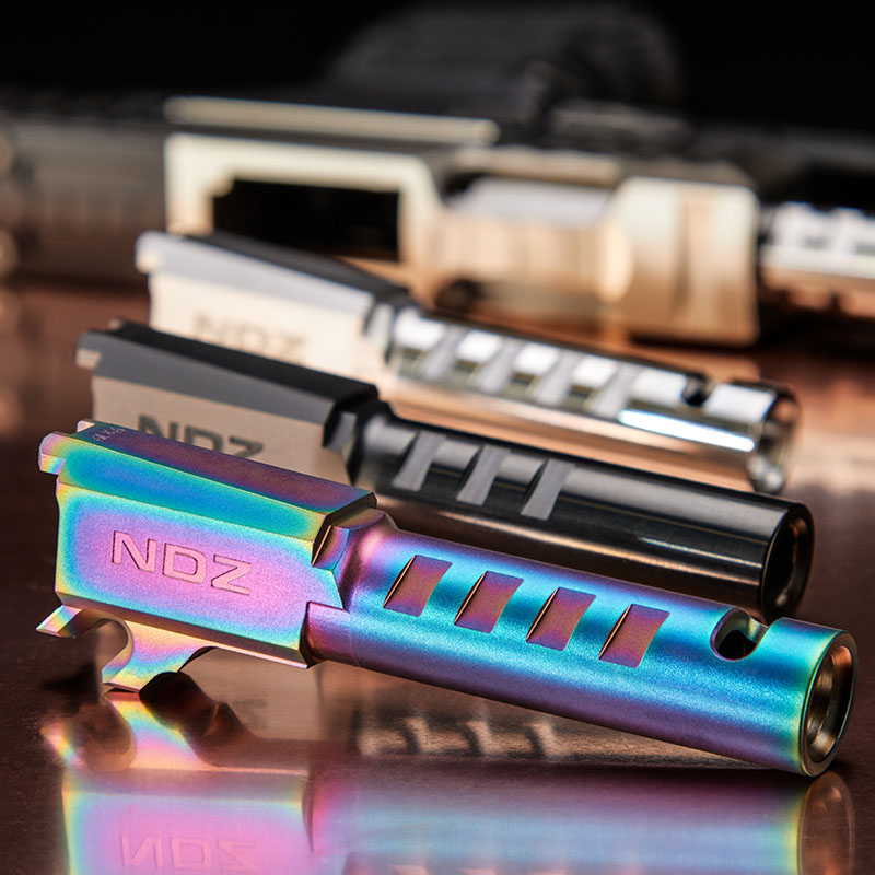 NDZ barrels for the Sig P365 in several finishes
